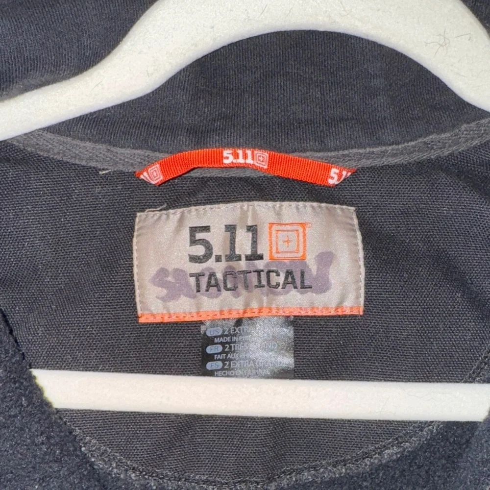 5.11 Tactical Men's Black Zip-Up pullover Sweater